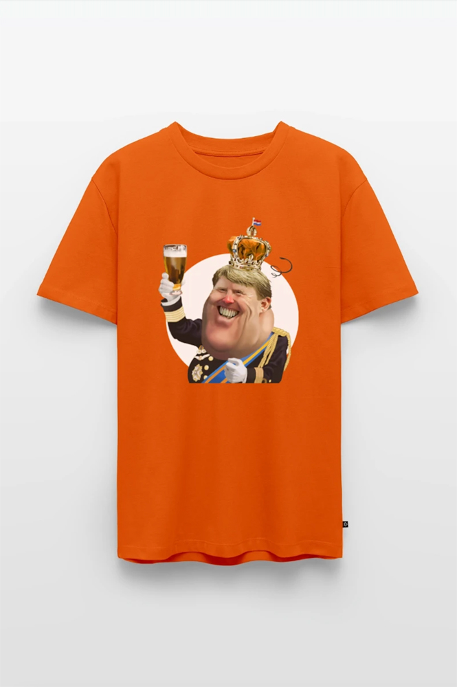 T-shirt met print van Willem-Alexander