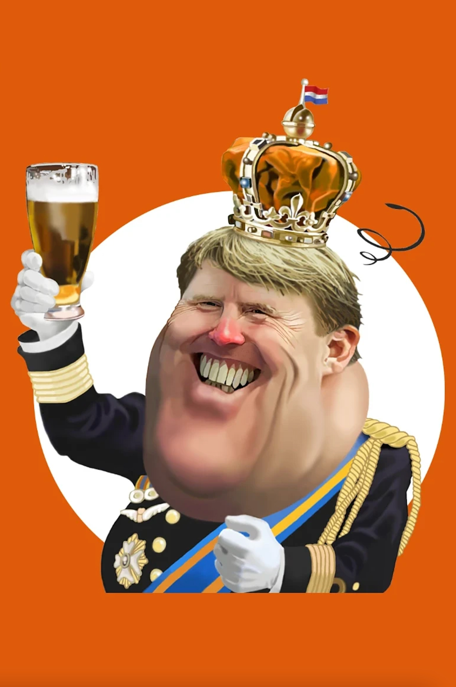 Willem-Alexander karikatuur